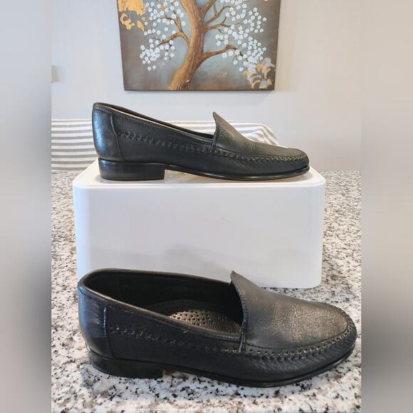 Giorgio Brutini LE Glove Black Pebbled Leather Loafers Size 8.5 D #670221 EUC! - Picture 10 of 12